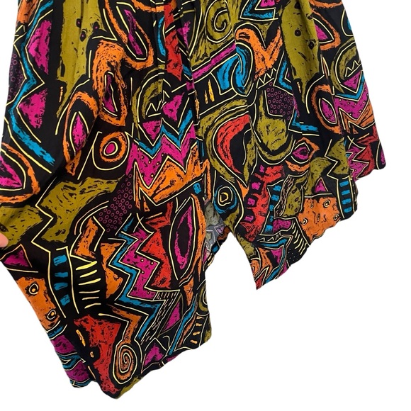 80s vintage abstract midi maxi skirt size small - Picture 11 of 14